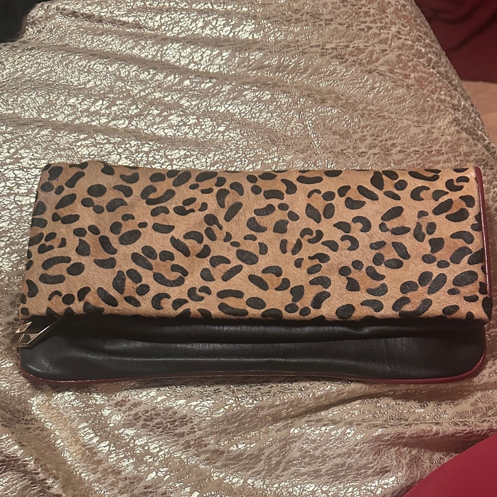 Steve Madden Leopard Print Clutch